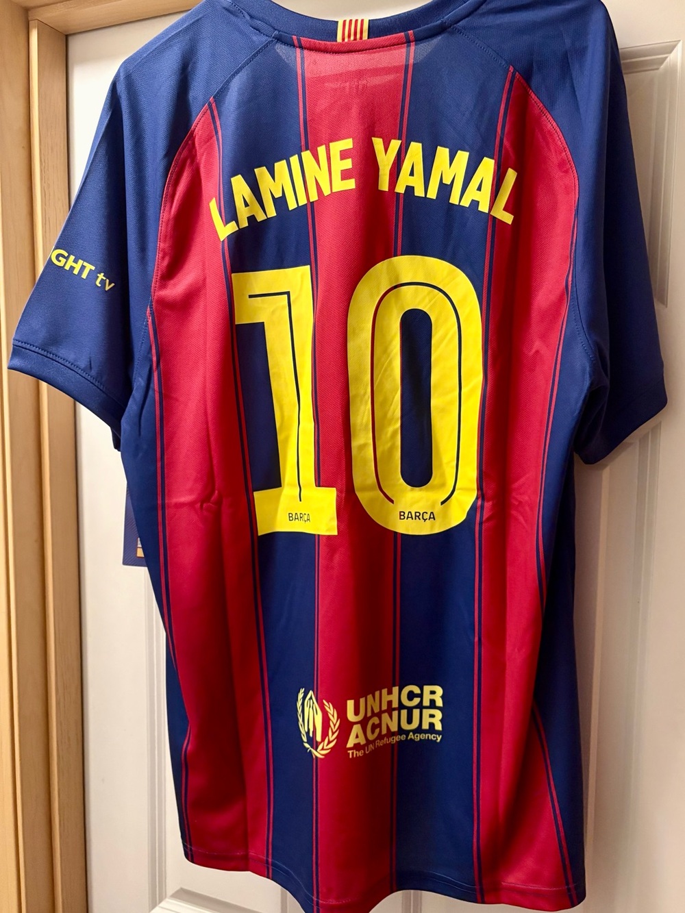 FC Barcelona Lamine Yamal Officially Licensed 25/26 Home Jersey Men’s Large NWT